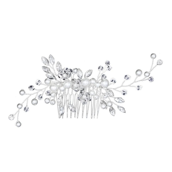 Flower Pearl Hair Comb Crystal tekojalokivihiusneulat 1 1 1