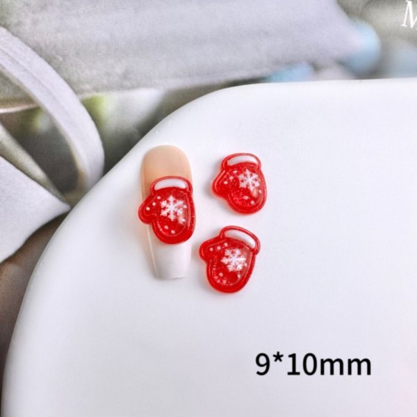 10 kpl Christmas Nail Art Decoration Nail Art koristeet D-10 kpl D-10pcs