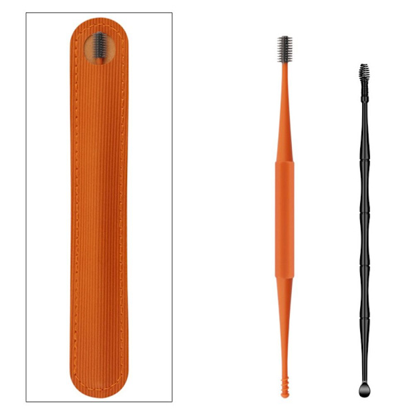 2kpl Set Korvavahanpoistotyökalu ORANSSI Orange