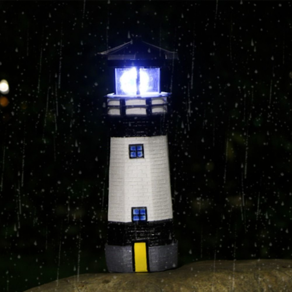 Lighthouse Solar Powered SORT Black