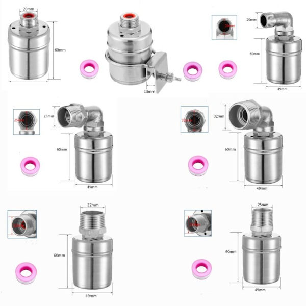 Automatisk vandstandsregulator svømmerventil E E E