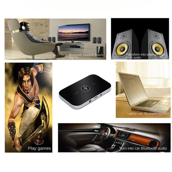 Bluetooth Sender & Modtager Audio Sender Modtager Black