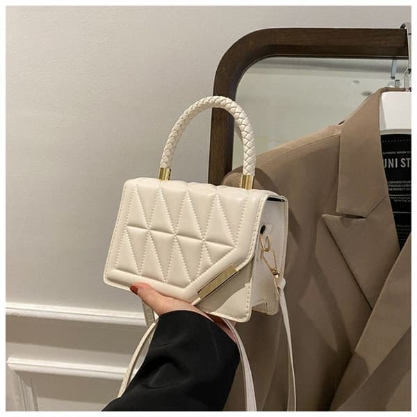 Messenger Axelväska Crossbody Väskor VIT white