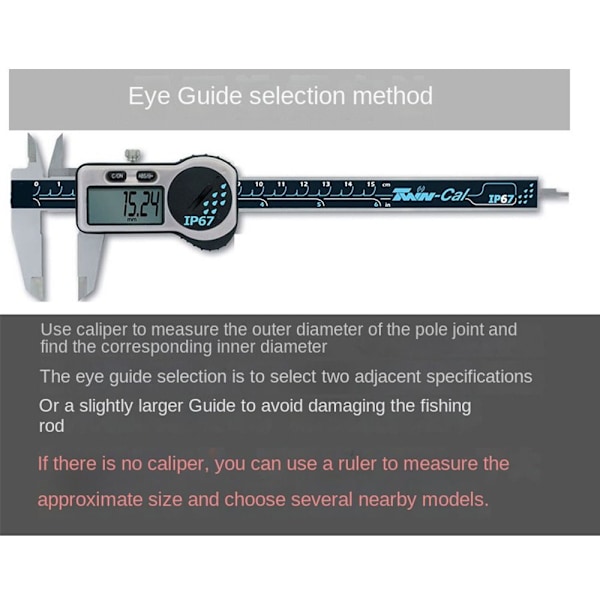 Fiskestang Guide Eye Keramisk Ring 4,0MM 4,0MM 4.0mm