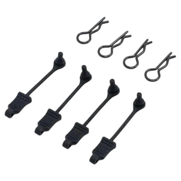 8kpl Body Clip Retainer Body Shell Clips R Pins Clips Retainer black 8pcs-8pcs