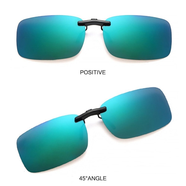 Magnetiska Clip-On Polarized Solglasögon Flip Up Solglasögon SVART Black Gray