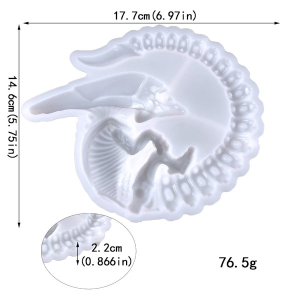 Dragon Silikonform Harpiksformer Støpeform