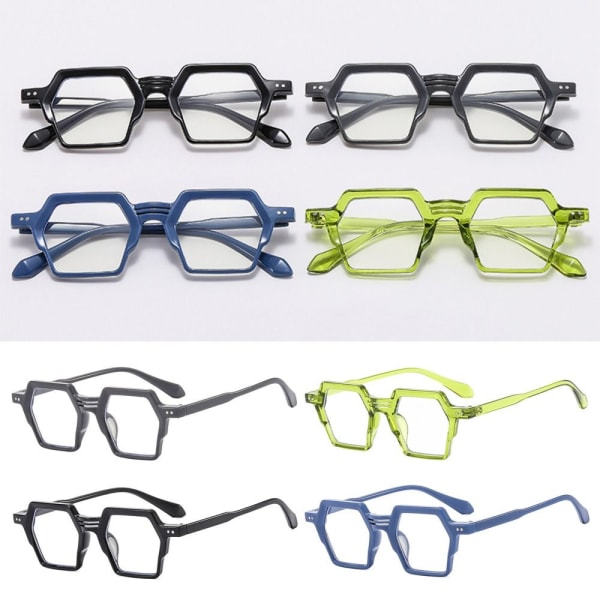 Anti-Blue Light Glasses Oversized Eyeglasses BLÅ Blue