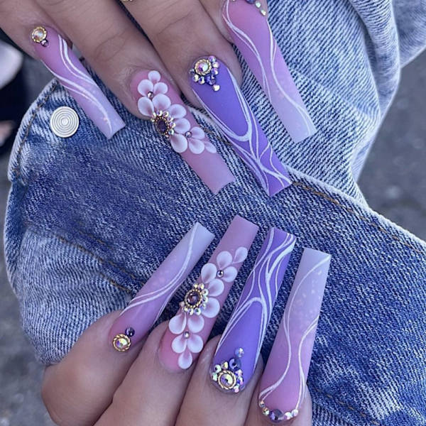 French Fake Nails Ballerina False Nail 2 2 2