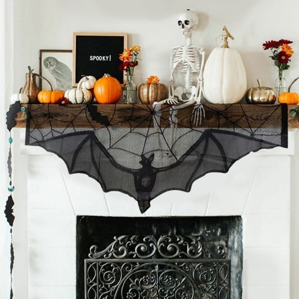 Cobweb Duk Bat Table Runner STYLE 2 STYLE 2 Style 2