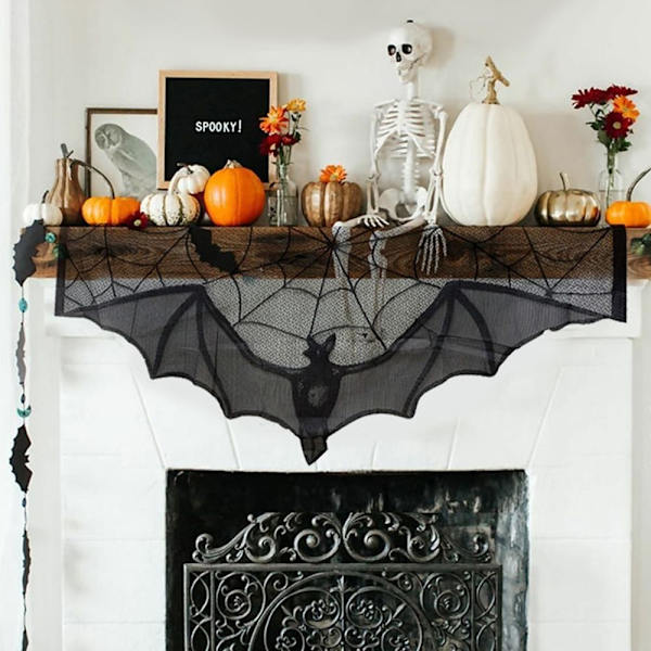 Cobweb Duk Bat Table Runner STYLE 3 STYLE 3 Style 3