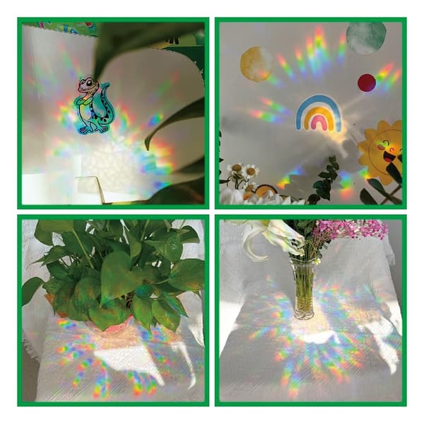 3 kpl Sun Catcher Rainbow Maker seinätarrat