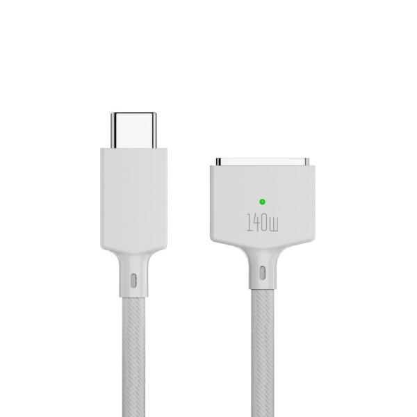 Hurtigladekabel USB Type-C til Magsafe 3 WHITE White