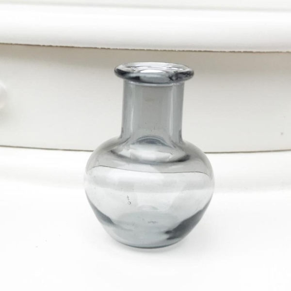 2st Mini Glasvas Köksprydnad GRÅ Grey