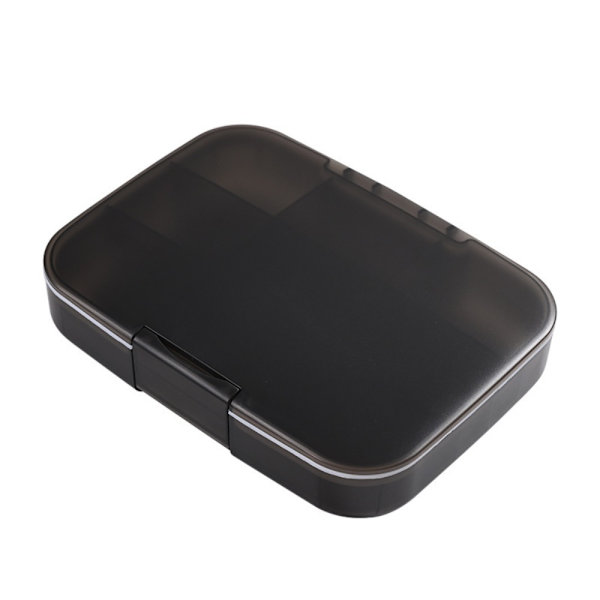 Weekly Pill Box Medicine Dispenser SVART black