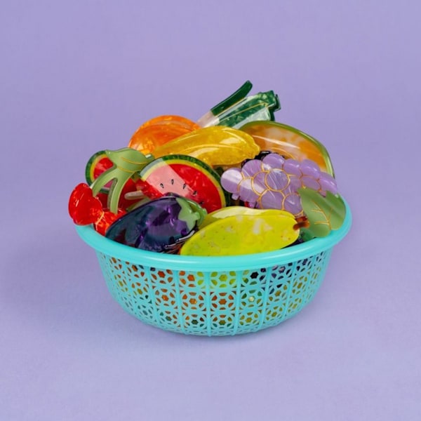 Hårklor Frukt Grönsaksdesignklämmor 01 01 01