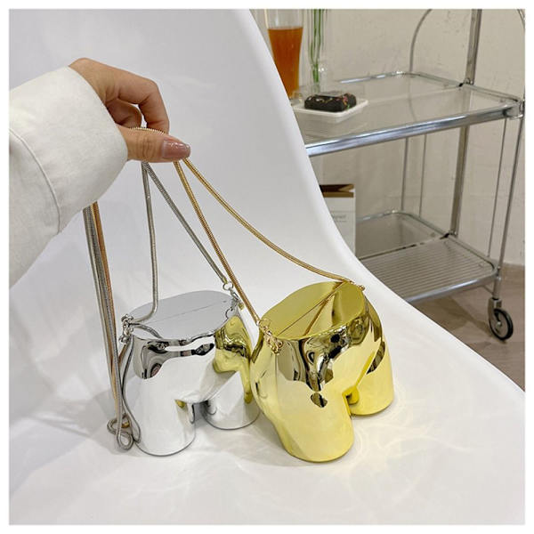 Crossbody Bag Akryyliketju Käsilaukut GOLD Gold