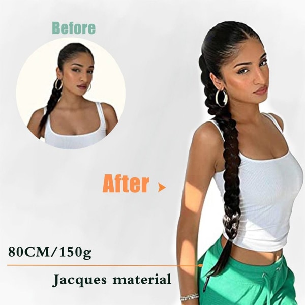 Long Braided Ponytail Extension Mawei 2 2 2