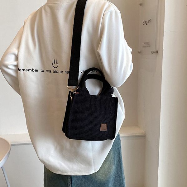Håndholdt skuldertaske Crossbody taske SORT black