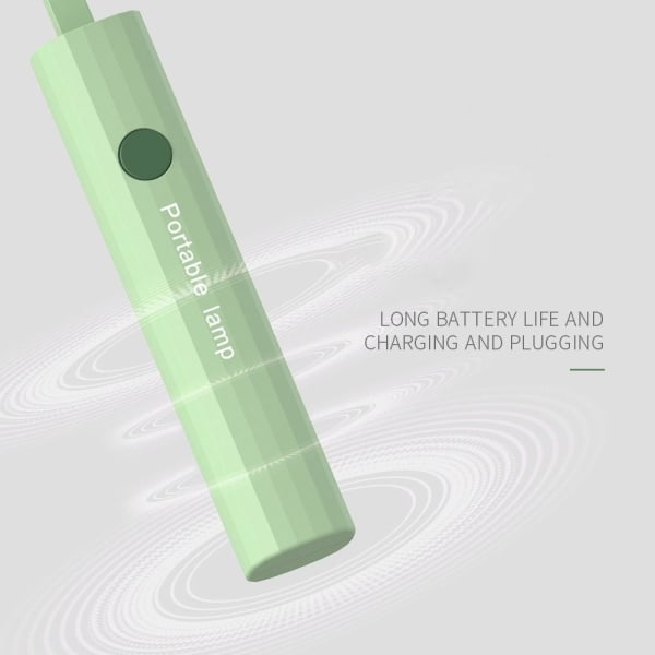 Vikbar ficklampa USB Nattlampa GRÖN 2 green 2