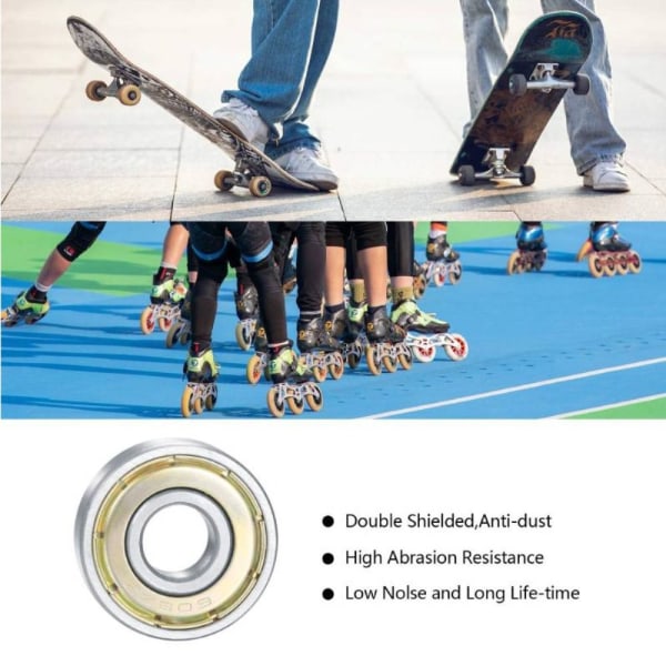 10st skateboardlager dubbelskärmade kullager 608ZZ 608ZZ