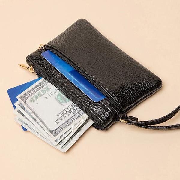 Zero Wallet Mønt Opbevaringspose SORT Black