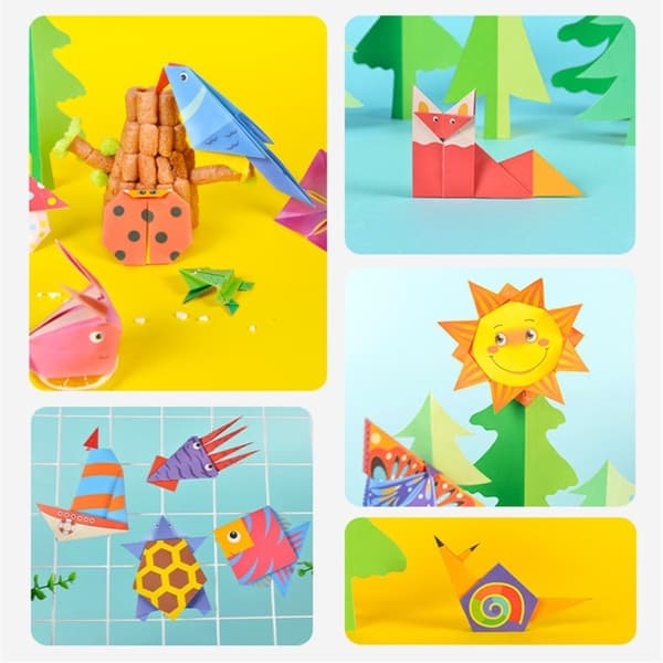 Origami Pappersklippsbok Pappersklippspussel