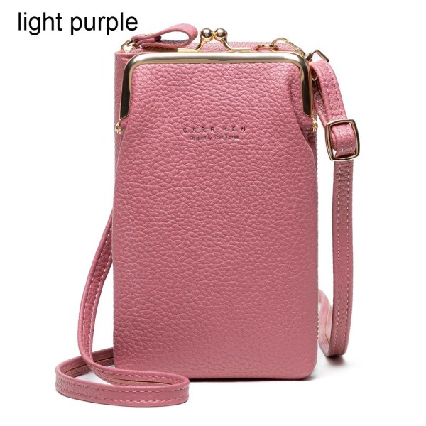 Kvinnor telefonväska Crossbody väska LIGHT PURPLE light purple