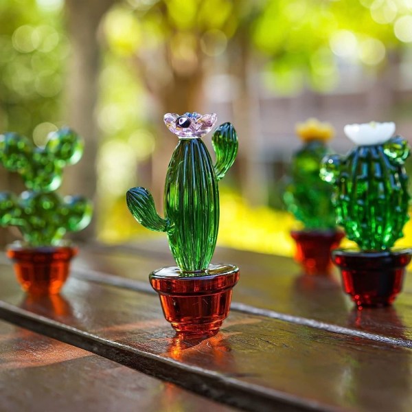 Crystal Cactus Decor Crystal Cactus Ornaments Käsintehty kaktus