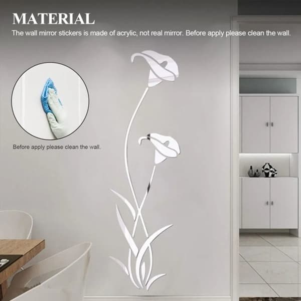 Mirror Wall Stickers Wall Decals GULD Gold