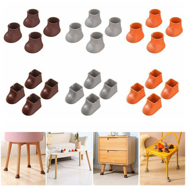 4 kpl/ set Tuolin cover Tuolin jalkatyyny ORANSSI ROUND ROUND Orange Round-Round