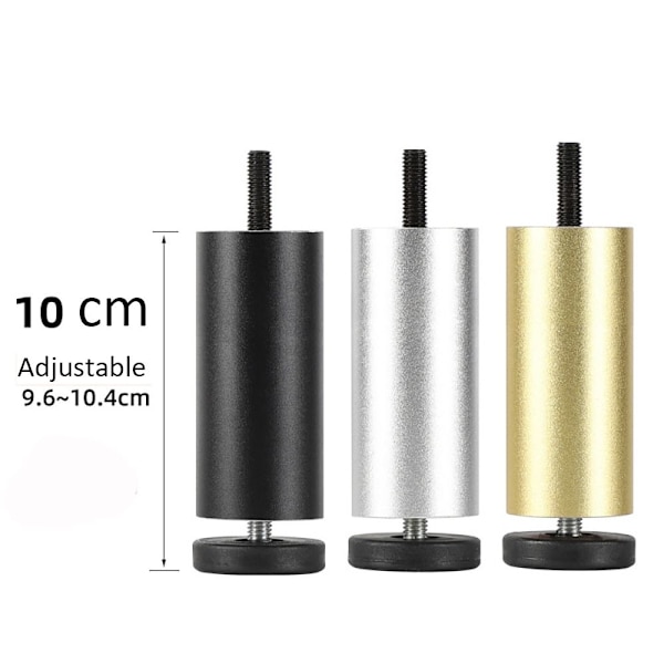 Sengemøbler Risers Anti Vibration Pads SORT 10CM Black 10cm