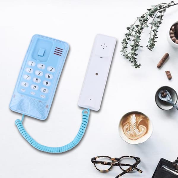 Fasttelefon Kablet telefon BLÅ Blue