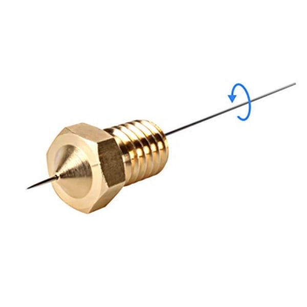 3D-tulostimen suuttimien puhdistussarja 10 kpl messinkisuuttimia 0,4 mm