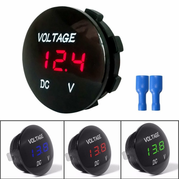 Digital Voltmeter Tester Voltmeter LED Display Panel blå