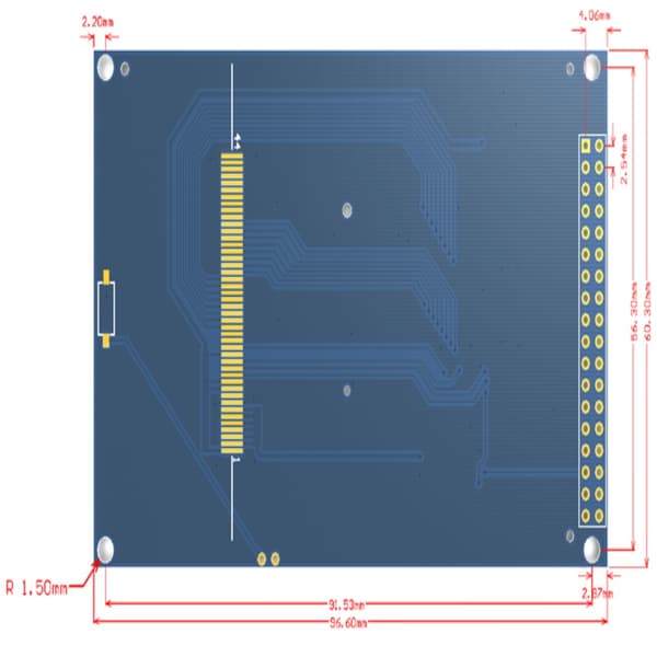 3,5" TFT LCD -näytön värinäyttömoduuli 3,5"