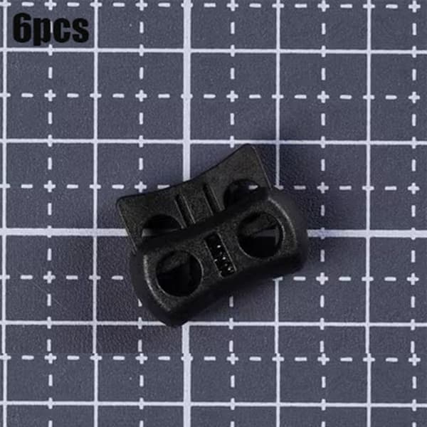 6 kpl Tactical Cord Lock Toggle Stopper PUNAINEN Red