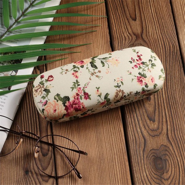 Brilleretui Solbriller Holder BEIGE BLOMST BLOMST beige Flower-Flower