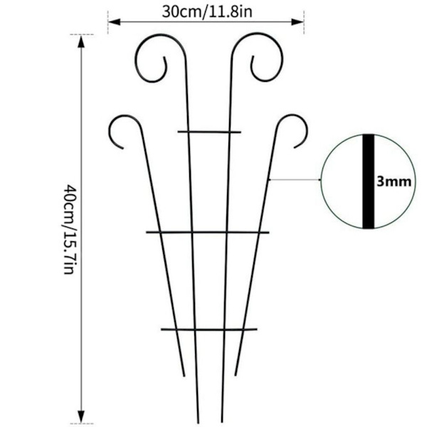 Hagespalier klatreplante Trellis E E E