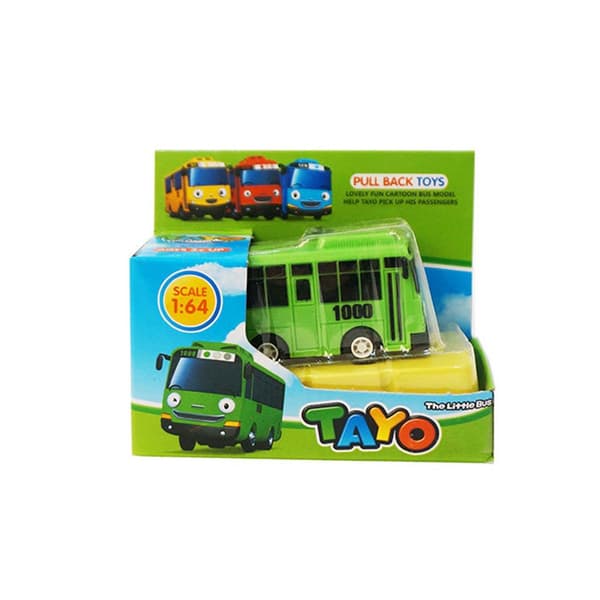 Mini Pull Back Buss TAYO Bussbil yellow