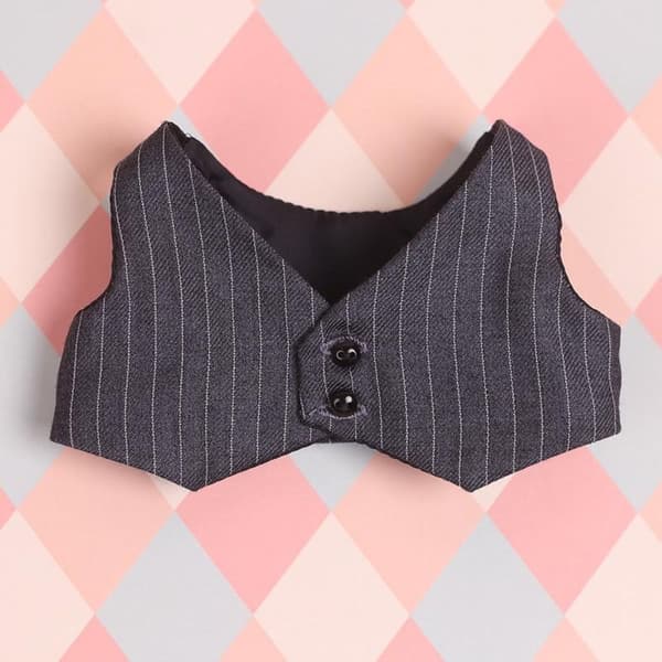 Dockkläder Väst Klädkostym GRÅ 15CM Grey 15cm
