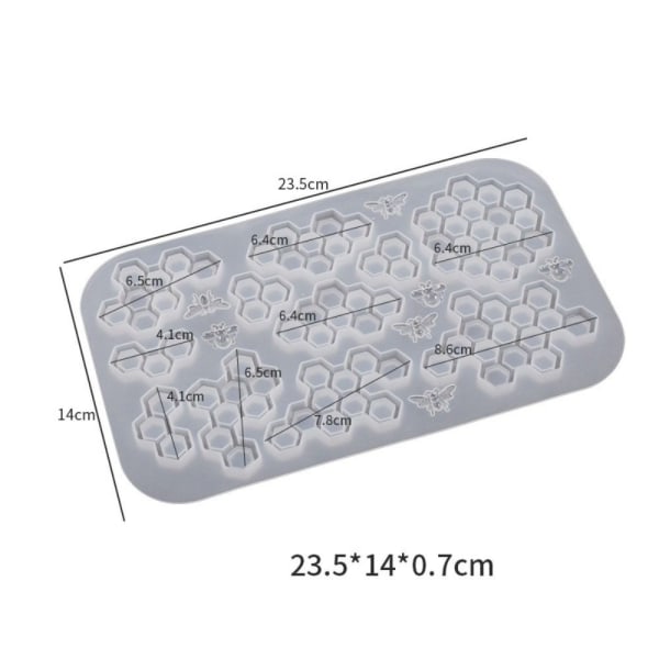 Honeycomb Molds nøkkelringform 1 1 1