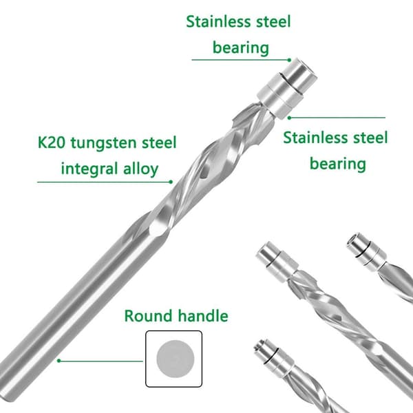 Freser Bits Trebearbeiding Freser 6MM KOMPRESSJON 6MM 6mm compression