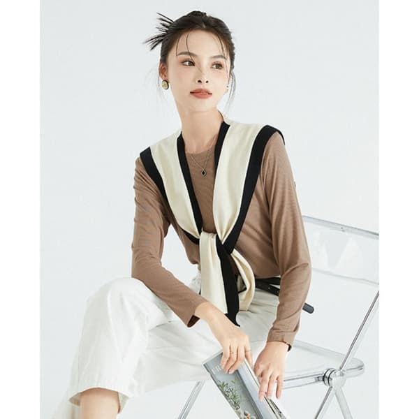 Sjal Shoulder Wrap Tørklæde SORT Black