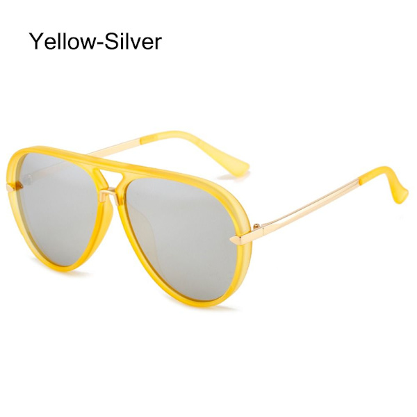 Top Bar Aurinkolasit Shades Gradient Aurinkolasit KELTAINEN-HOPEA Yellow-Silver