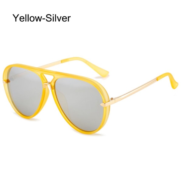 Top Bar Solbriller Shades Gradient Solbriller GUL-SØLV Yellow-Silver