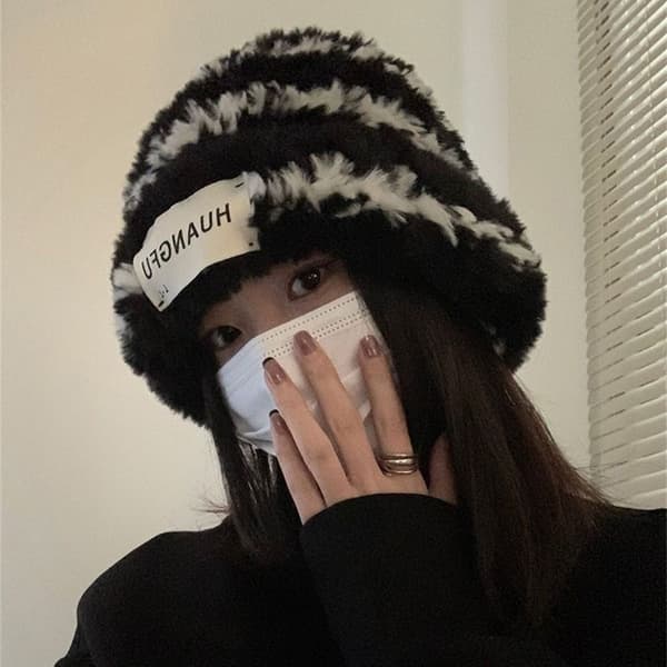 Plys Hat Beanie Hatte SORT SORT black