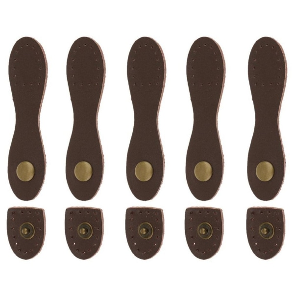 Skinnveske Spenne Lommebok Hasp BRUN 5 STK 5 STK brown 5PCS-5PCS