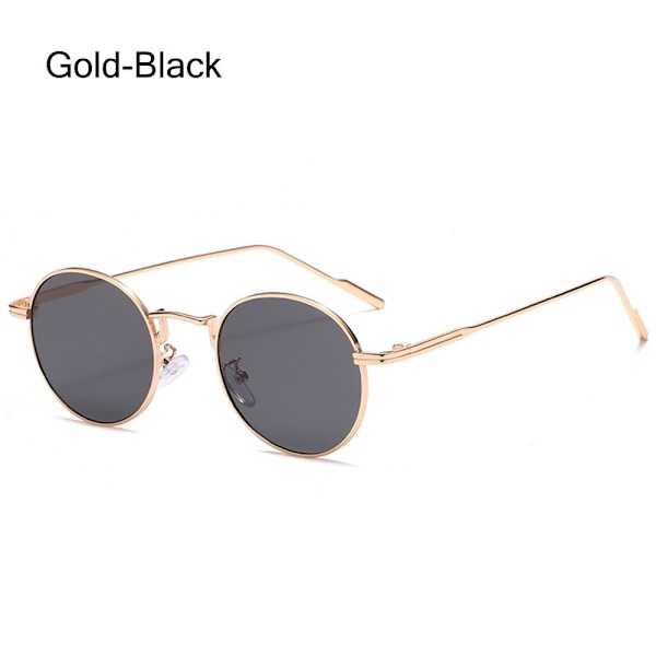 Runde Solbriller for Dame Solbriller GULL-SORT GULL-SORT Gold-Black