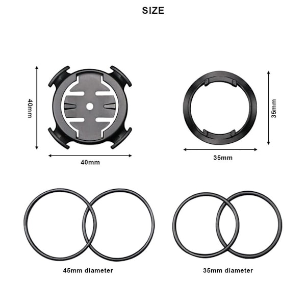 Cykel Mount Adapter Cykelcomputer Monter Cykel GPS Base